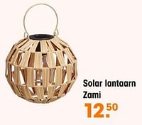 Promoties Solar lantaarn zami - Huismerk - Kwantum - Geldig van 10/06/2024 tot 23/06/2024 bij Kwantum