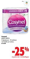 Promotions Cosynel papier-toilette - Cosynel - Valide de 05/06/2024 à 18/06/2024 chez Colruyt