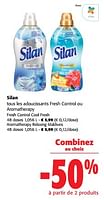 Promotions Silan tous les adoucissants fresh control ou aromatherapy - Silan - Valide de 05/06/2024 à 18/06/2024 chez Colruyt