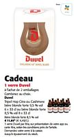 Promotions Duvel tripel hop citra ou cashmere bière blonde forte - Duvel - Valide de 05/06/2024 à 18/06/2024 chez Colruyt