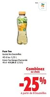 Promotions Fuze tea toutes les bouteilles - FuzeTea - Valide de 05/06/2024 à 18/06/2024 chez Colruyt