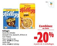 Promotions Kellogg`s toutes les céréales - Kellogg's - Valide de 05/06/2024 à 18/06/2024 chez Colruyt