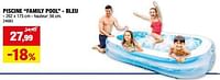 Promotions Piscine family pool - bleu - Intex - Valide de 05/06/2024 à 16/06/2024 chez Hubo