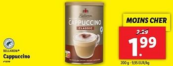 Promotions Cappuccino - Bellarom - Valide de 12/06/2024 à 18/06/2024 chez Lidl
