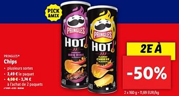 Promotions Chips - Pringles - Valide de 12/06/2024 à 18/06/2024 chez Lidl