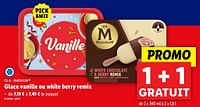 Promotions Glace vanille ou white berry remix - Ola - Valide de 12/06/2024 à 18/06/2024 chez Lidl