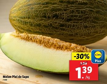 Promotions Melon piel de sapo - Produit maison - Lidl - Valide de 12/06/2024 à 18/06/2024 chez Lidl