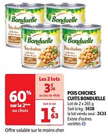 Promotions Pois chiches cuits bonduelle - Bonduelle - Valide de 04/06/2024 à 16/06/2024 chez Auchan Ronq