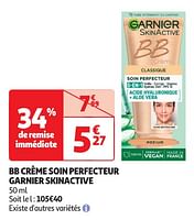Promotions Bb crème soin perfecteur garnier skinactive - Garnier - Valide de 04/06/2024 à 16/06/2024 chez Auchan Ronq