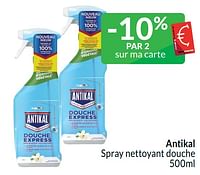 Promotions Antikal spray nettoyant douche - Antikal - Valide de 01/06/2024 à 30/06/2024 chez Intermarche