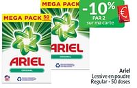 Promotions Ariel lessive en poudre regular - Ariel - Valide de 01/06/2024 à 30/06/2024 chez Intermarche