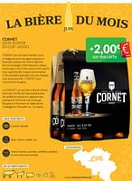 Promotions Cornet bière blonde - Cornet  - Valide de 01/06/2024 à 30/06/2024 chez Intermarche