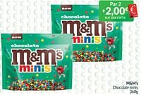 Promotions M+m’s chocolate minis - M&M 's - Valide de 01/06/2024 à 30/06/2024 chez Intermarche