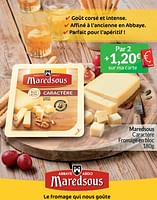 Promotions Maredsous caractère fromage en bloc - Maredsous - Valide de 01/06/2024 à 30/06/2024 chez Intermarche