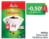 Promotions Melitta filtres à café - Melitta - Valide de 01/06/2024 à 30/06/2024 chez Intermarche