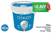 Promotions Oîkos yaourt à la grecque nature - Danone - Valide de 01/06/2024 à 30/06/2024 chez Intermarche