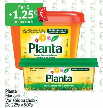 Promotions Planta margarine - Planta - Valide de 01/06/2024 à 30/06/2024 chez Intermarche
