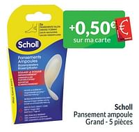 Promotions Scholl pansement ampoule grand - Scholl - Valide de 01/06/2024 à 30/06/2024 chez Intermarche