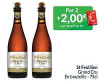 Promotions St feuillien grand cru - St Feuillien - Valide de 01/06/2024 à 30/06/2024 chez Intermarche
