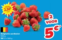 Promoties Belgische aardbeien - Huismerk - Carrefour  - Geldig van 05/06/2024 tot 17/06/2024 bij Carrefour