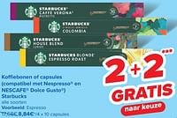Promoties Capsules espresso - Starbucks - Geldig van 05/06/2024 tot 17/06/2024 bij Carrefour