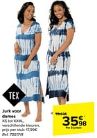 Promoties Jurk voor dames - Tex - Geldig van 05/06/2024 tot 17/06/2024 bij Carrefour