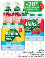 Promotions Volvic infusion ou touch of fruits - Volvic - Valide de 01/06/2024 à 30/06/2024 chez Intermarche