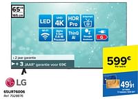 Promoties Lg led-tv 65ur76006 - LG - Geldig van 05/06/2024 tot 17/06/2024 bij Carrefour