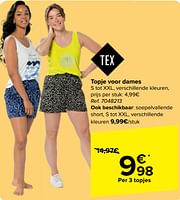Promoties Topje voor dames - Tex - Geldig van 05/06/2024 tot 17/06/2024 bij Carrefour