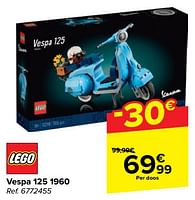 Promoties Vespa 125 1960 - Lego - Geldig van 05/06/2024 tot 17/06/2024 bij Carrefour