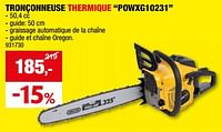 Promotions Powerplus tronçonneuse thermique powxg10231 - Powerplus - Valide de 05/06/2024 à 16/06/2024 chez Hubo