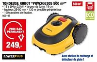 Promotions Powerplus tondeuse robot powxg6305 - Powerplus - Valide de 05/06/2024 à 16/06/2024 chez Hubo