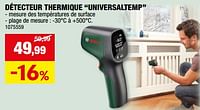 Promotions Bosch détecteur thermique universaltemp - Bosch - Valide de 05/06/2024 à 16/06/2024 chez Hubo