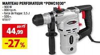 Promotions Powerplus marteau perforateur powc1030 - Powerplus - Valide de 05/06/2024 à 16/06/2024 chez Hubo