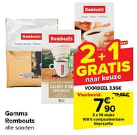 Promoties 100% composteerbare filterkoffie - Rombouts - Geldig van 05/06/2024 tot 17/06/2024 bij Carrefour