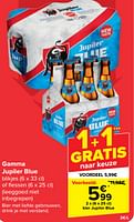 Promoties Bier jupiler blue - Jupiler - Geldig van 05/06/2024 tot 17/06/2024 bij Carrefour