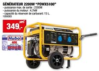 Promotions Powerplus générateur 2200w powx5100 - Powerplus - Valide de 05/06/2024 à 16/06/2024 chez Hubo