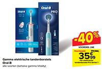 Promoties Elektrische tandenborstel pro series 1 - Oral-B - Geldig van 05/06/2024 tot 17/06/2024 bij Carrefour