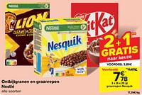 Promoties Graanrepen nesquik - Nestlé - Geldig van 05/06/2024 tot 17/06/2024 bij Carrefour