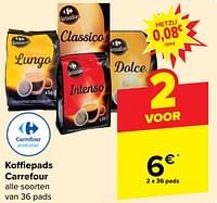 Promoties Koffiepads carrefour - Huismerk - Carrefour  - Geldig van 05/06/2024 tot 17/06/2024 bij Carrefour
