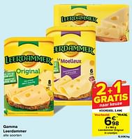 Promoties Leerdammer original in sneetjes - Leerdammer - Geldig van 05/06/2024 tot 17/06/2024 bij Carrefour