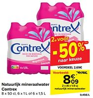 Promoties Natuurlijk mineraalwater contrex - Contrex - Geldig van 05/06/2024 tot 17/06/2024 bij Carrefour