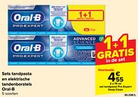 Promoties Set tandpasta pro-expert deep clean - Oral-B - Geldig van 05/06/2024 tot 17/06/2024 bij Carrefour