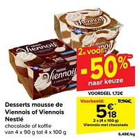 Promoties Viennois met chocolade - Nestlé - Geldig van 05/06/2024 tot 17/06/2024 bij Carrefour