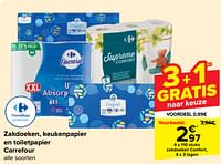 Promoties Zakdoeken confort - Huismerk - Carrefour  - Geldig van 05/06/2024 tot 17/06/2024 bij Carrefour