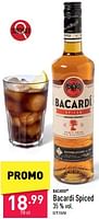 Promoties Bacardi spiced - Bacardi - Geldig van 21/06/2024 tot 23/06/2024 bij Aldi