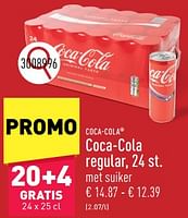 Promoties Coca-cola regular - Coca Cola - Geldig van 21/06/2024 tot 23/06/2024 bij Aldi