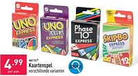 Promoties Kaartenspel - Mattel - Geldig van 19/06/2024 tot 23/06/2024 bij Aldi