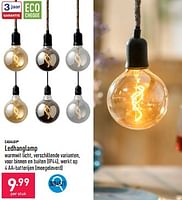 Promoties Ledhanglamp - Casalux - Geldig van 19/06/2024 tot 23/06/2024 bij Aldi
