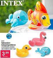 Promoties Opblaasbare badspeelgoeddieren - Intex - Geldig van 19/06/2024 tot 23/06/2024 bij Aldi